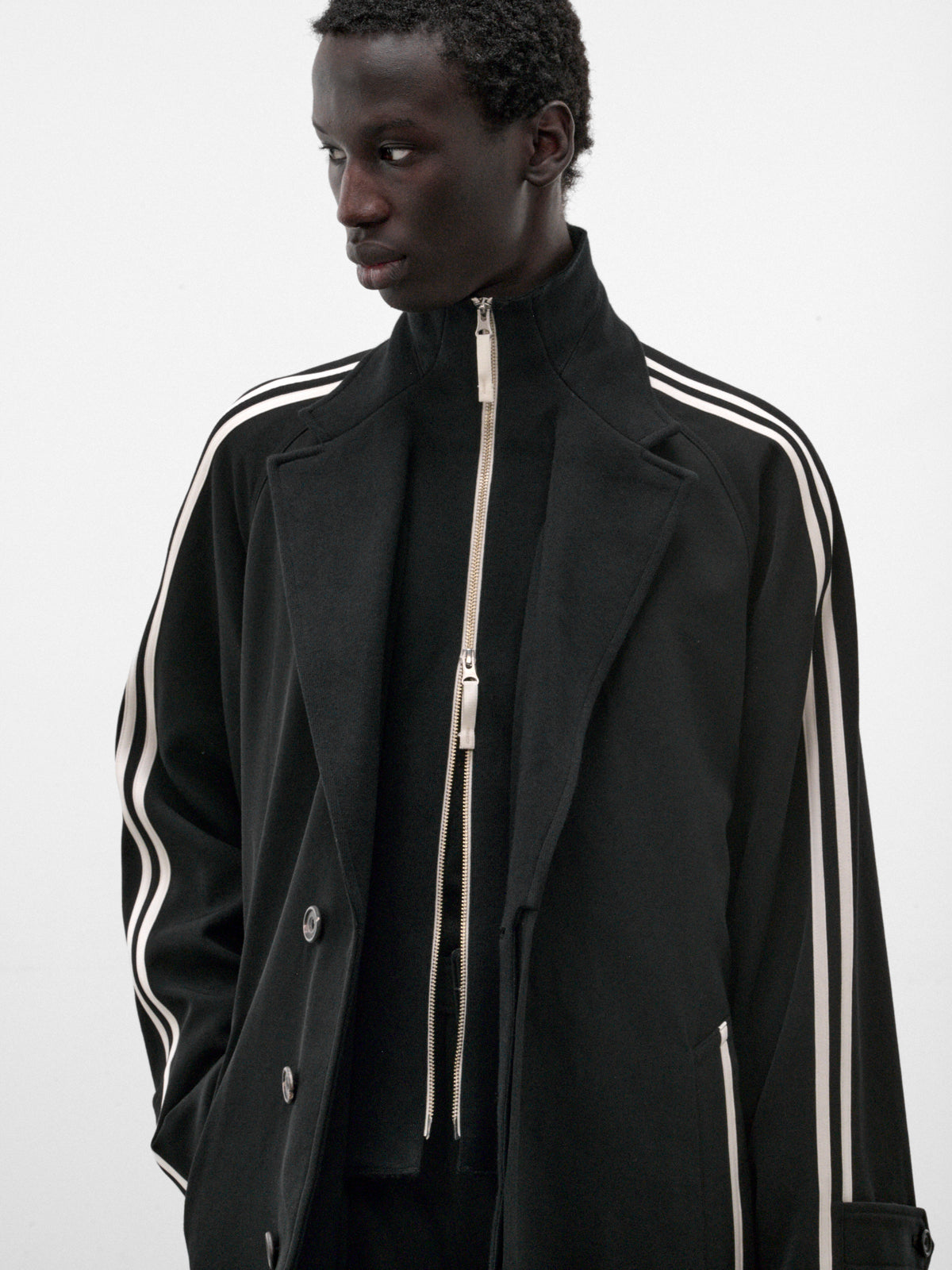 Black Wool Overcoat (S30PD0325-BLACK)