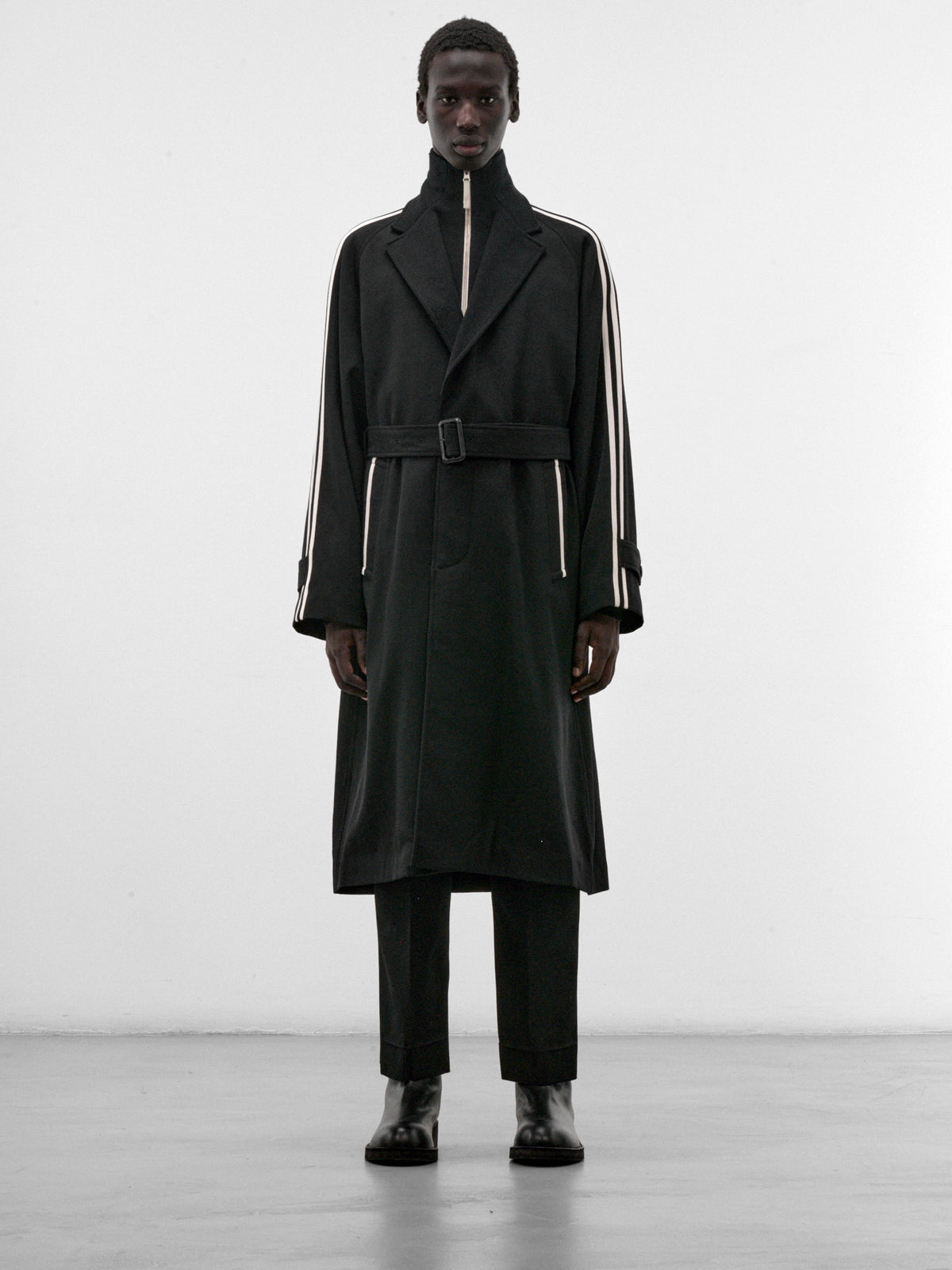 Black Wool Overcoat (S30PD0325-BLACK)