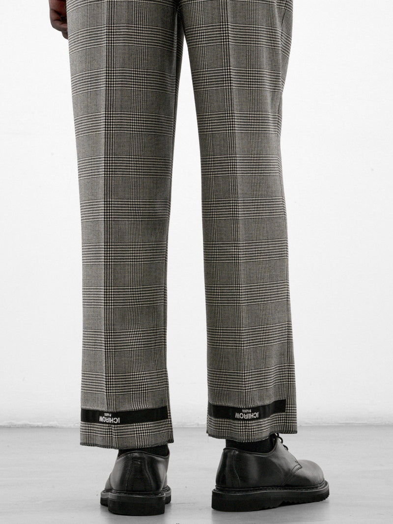 Gray Wool Pleated Straight Trousers (S30SC02B25-GREY)