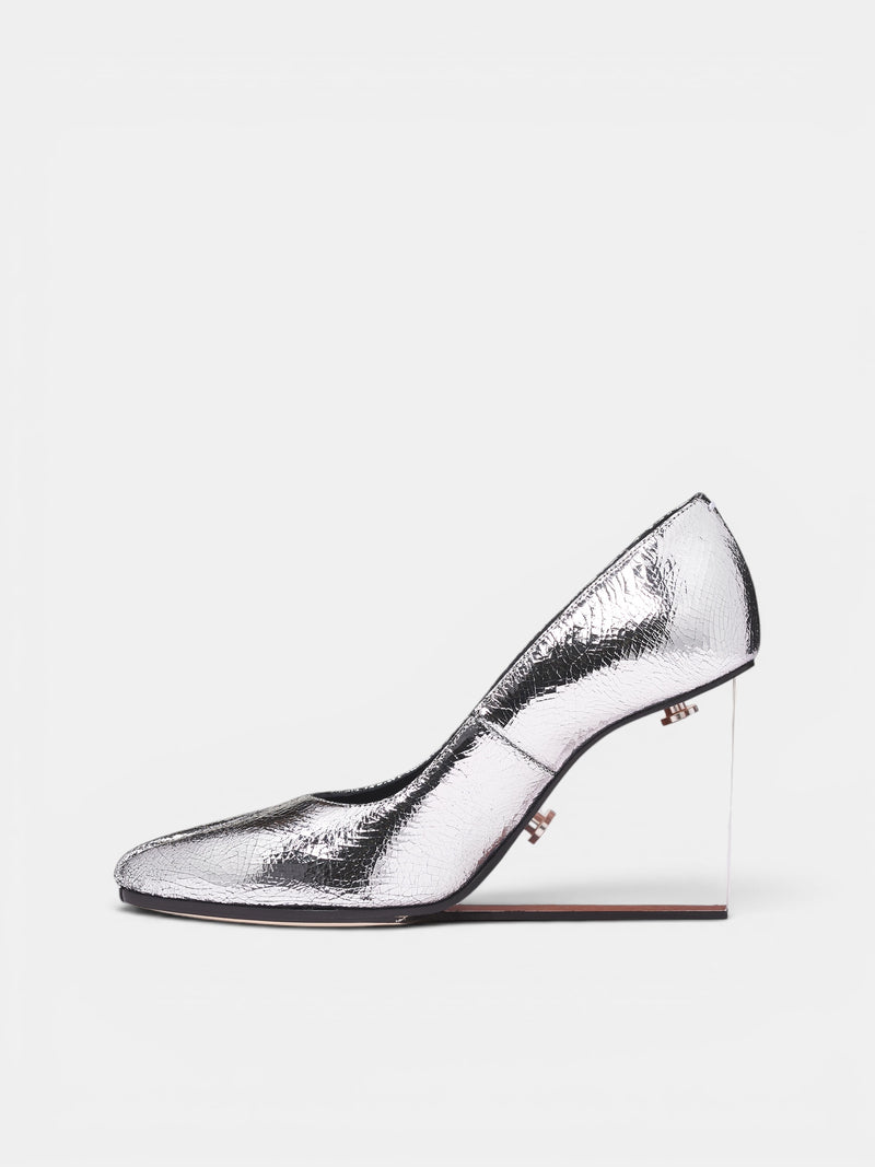 Silver Tabi Claw Plexi Pump (S39WL0187-P5016-T9002-METALLIC)
