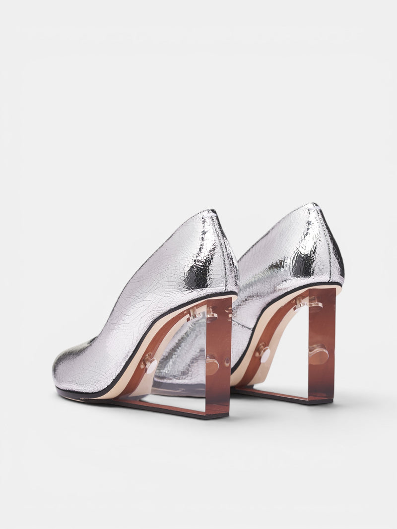 Silver Tabi Claw Plexi Pump (S39WL0187-P5016-T9002-METALLIC)