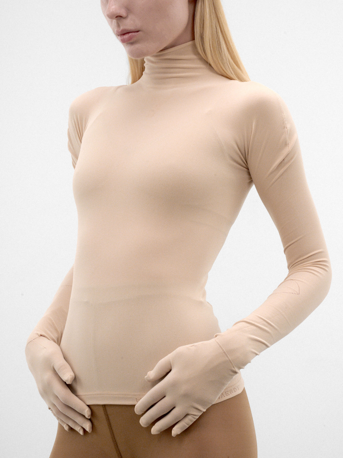 Nude Nylon Collant Top (S4-M-4012-COLLANT-TOP-NUDE)