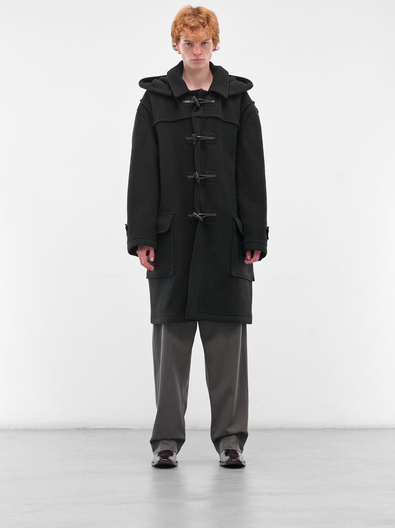 Navy Reversible Wool Duffle Coat (S50AA0161-M35503-961-NAVY-BLUE)