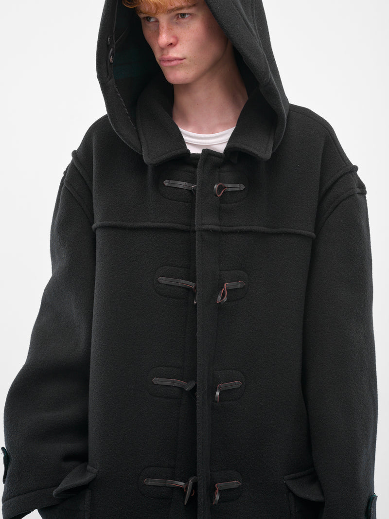 Navy Reversible Wool Duffle Coat (S50AA0161-M35503-961-NAVY-BLUE)