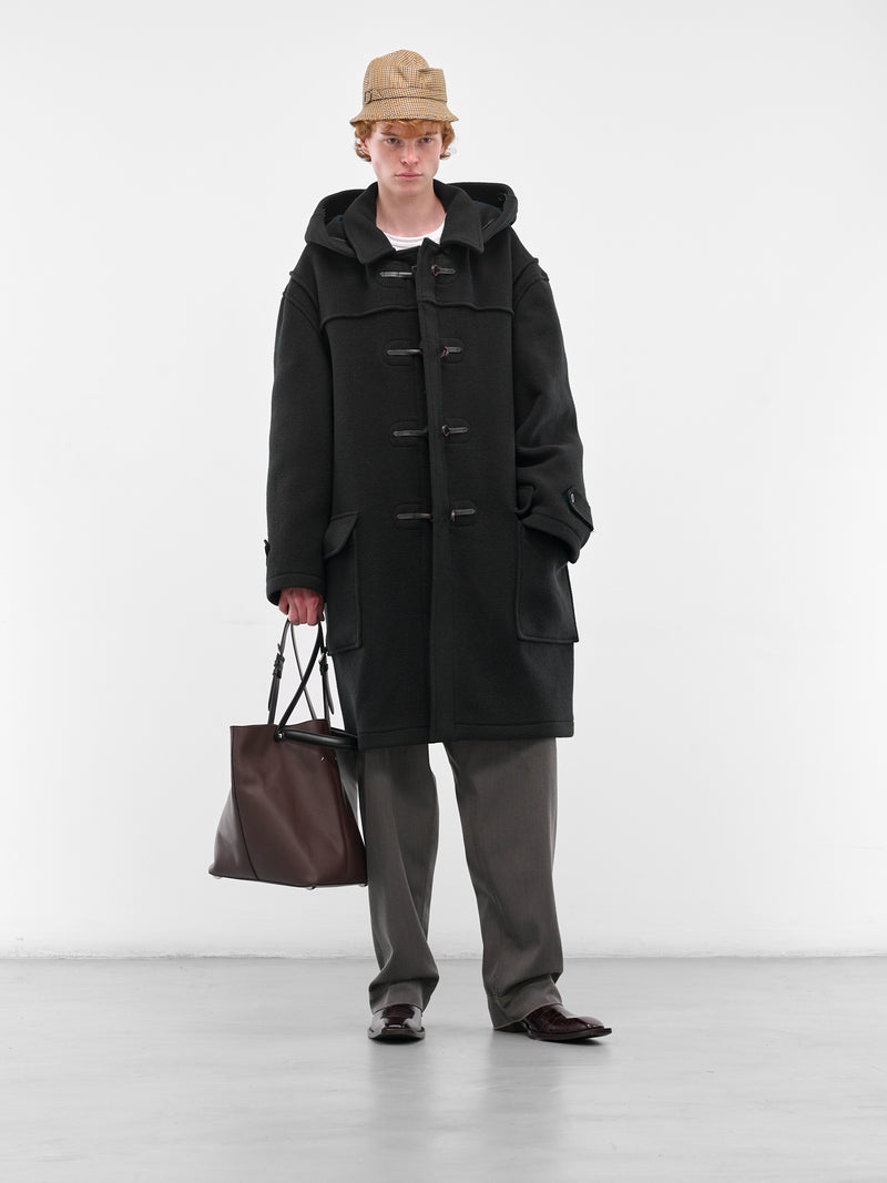 Navy Reversible Wool Duffle Coat (S50AA0161-M35503-961-NAVY-BLUE)