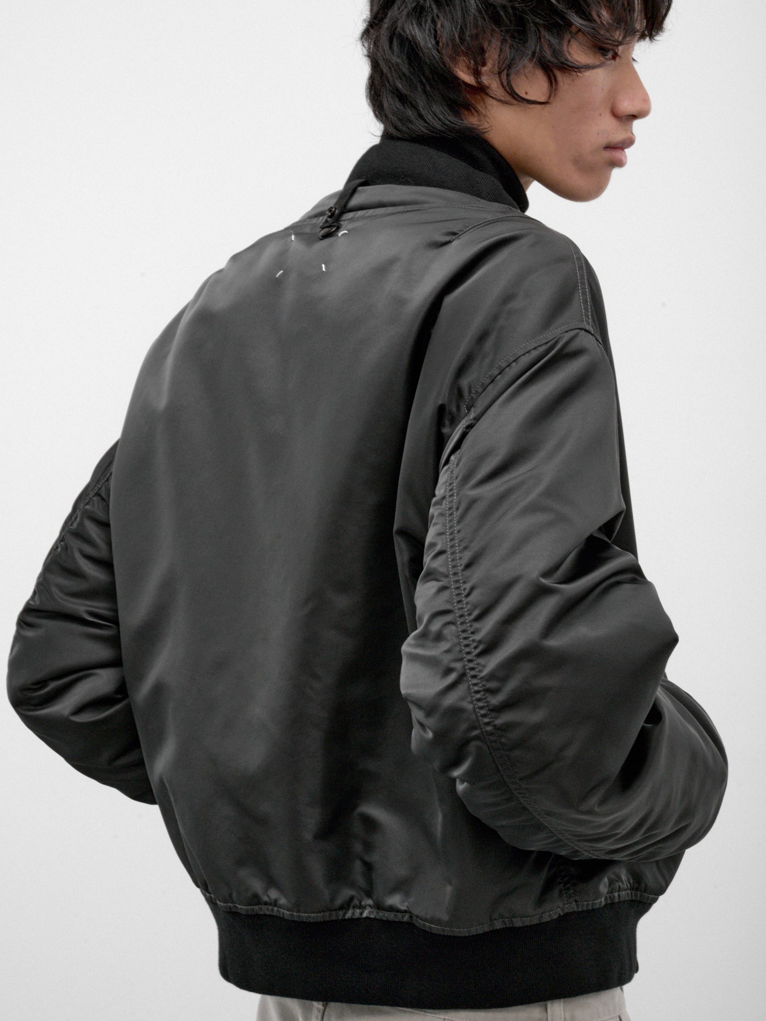 Black Reversible Bomber Jacket (S50AM0662-M35923-BLACK)