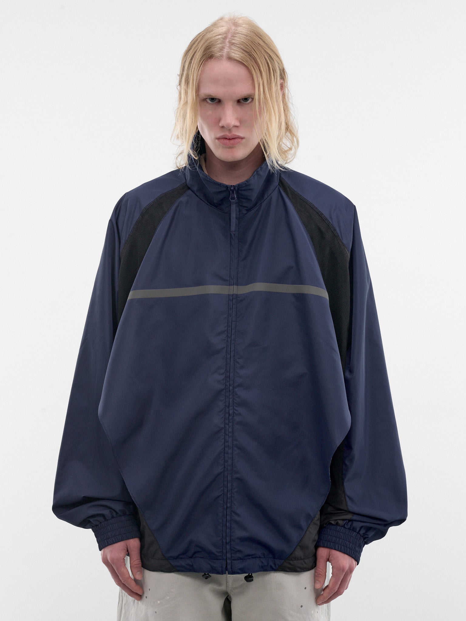 Blue Contrast Panel Track Jacket (S50AM0663-S76420-962-BLUE)