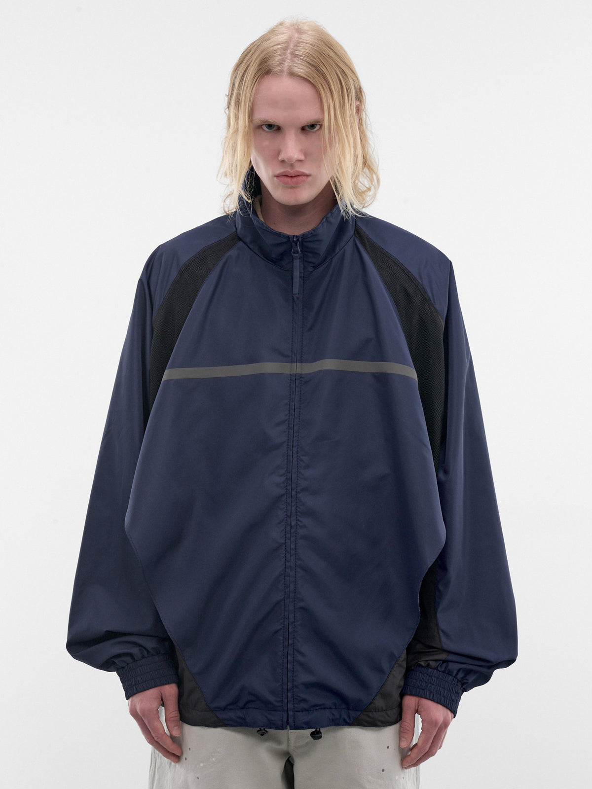 Blue Contrast Panel Track Jacket (S50AM0663-S76420-962-BLUE)