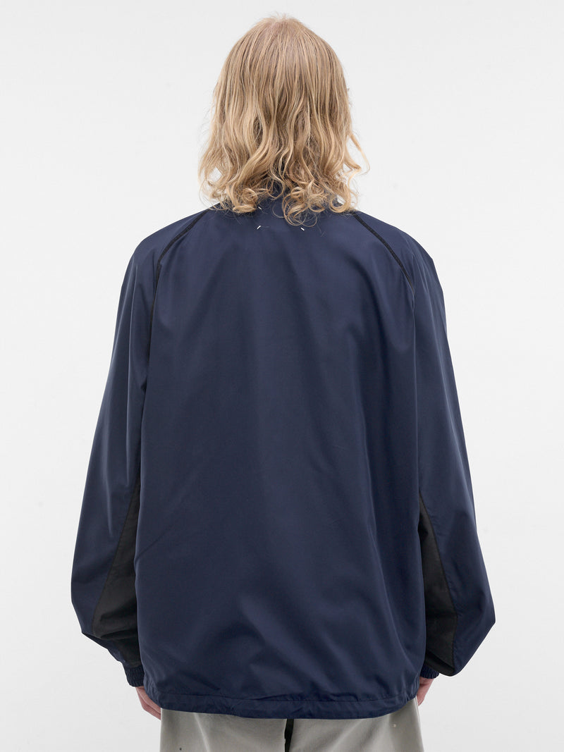 Blue Contrast Panel Track Jacket (S50AM0663-S76420-962-BLUE)