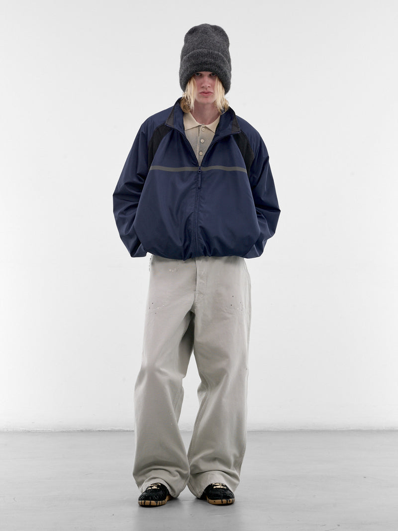 Blue Contrast Panel Track Jacket (S50AM0663-S76420-962-BLUE)