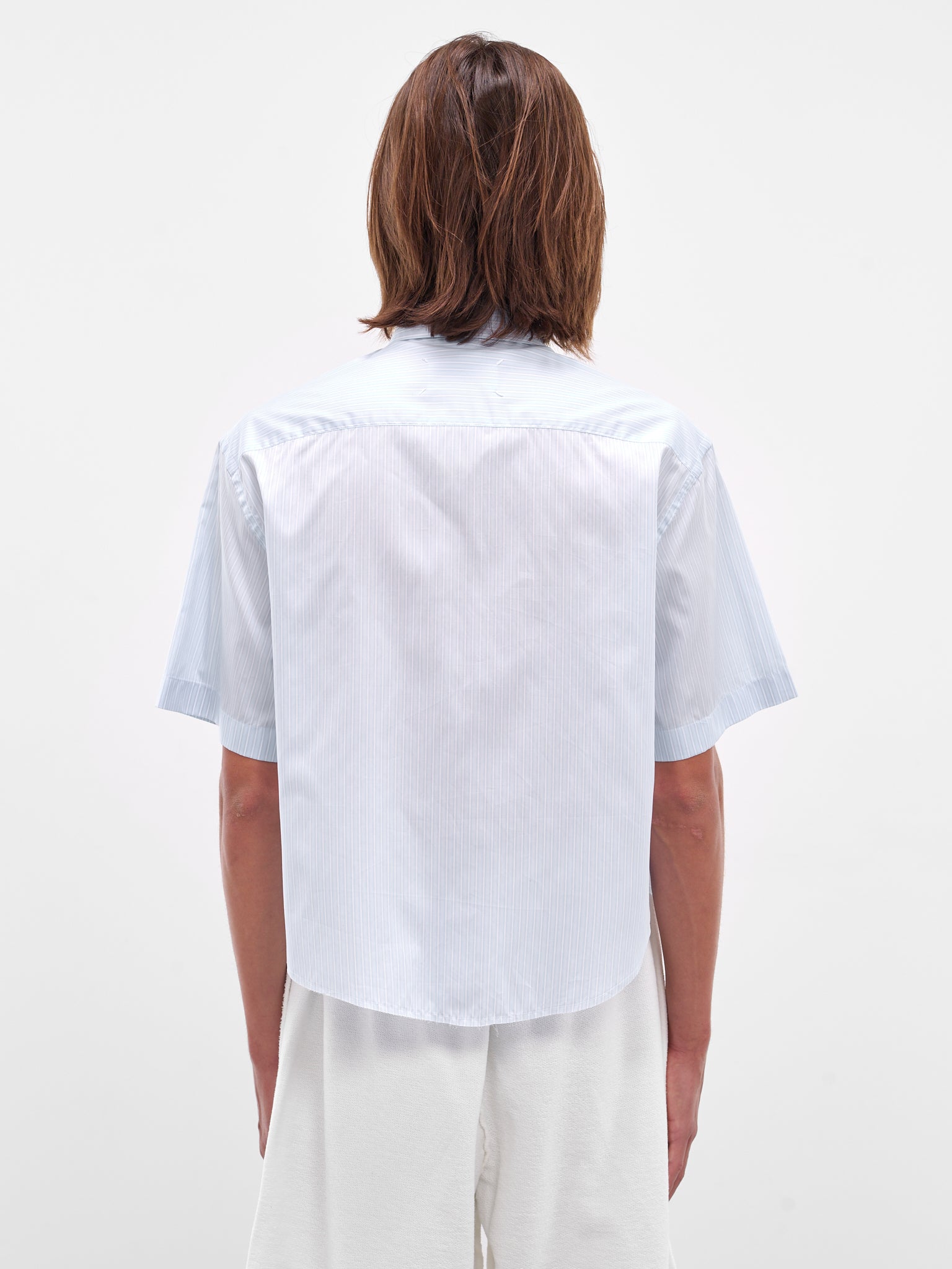 Blue Cropped Boxy Shirt (S50DR0012-M35529-471F-LIGHT-BL)