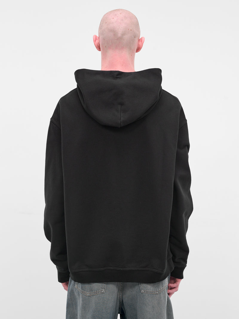 Black Reversed Logo Embroidery Hoodie (S50GU0167-S25503-962-BLACK)