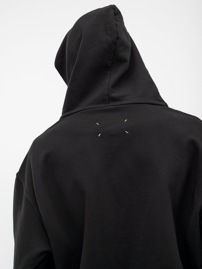 Black Reversed Logo Embroidery Hoodie (S50GU0167-S25503-962-BLACK)