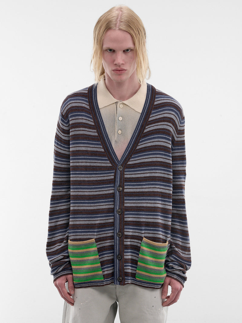 Striped Wool Cardigan (S50HP0055-M13323-001F-MULTI)