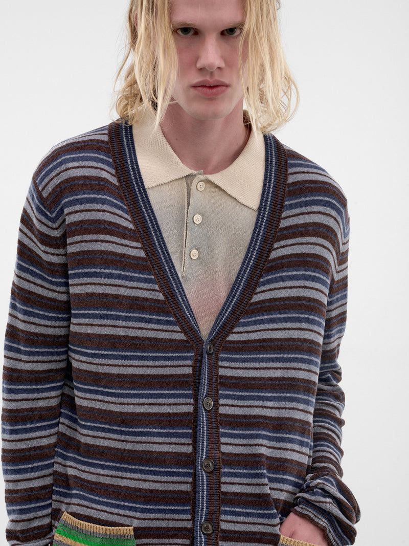 Striped Wool Cardigan (S50HP0055-M13323-001F-MULTI)