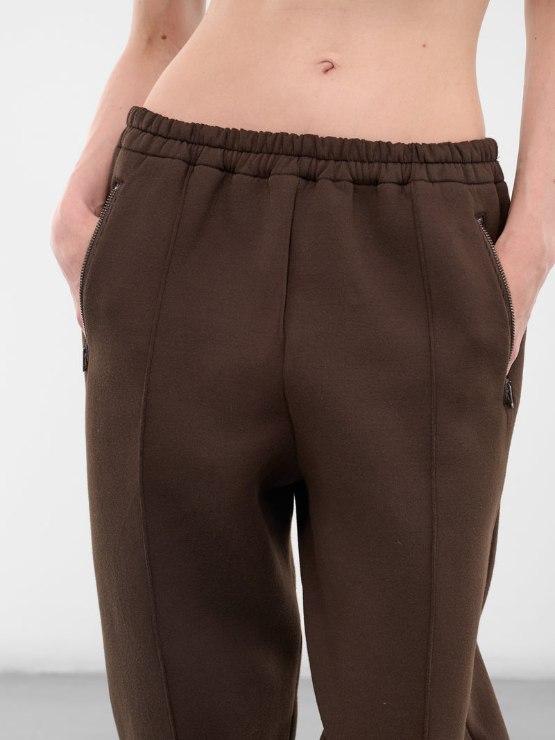Brown Creased Taper Sweatpants (S50KA0692-M20131-143-BROWN)