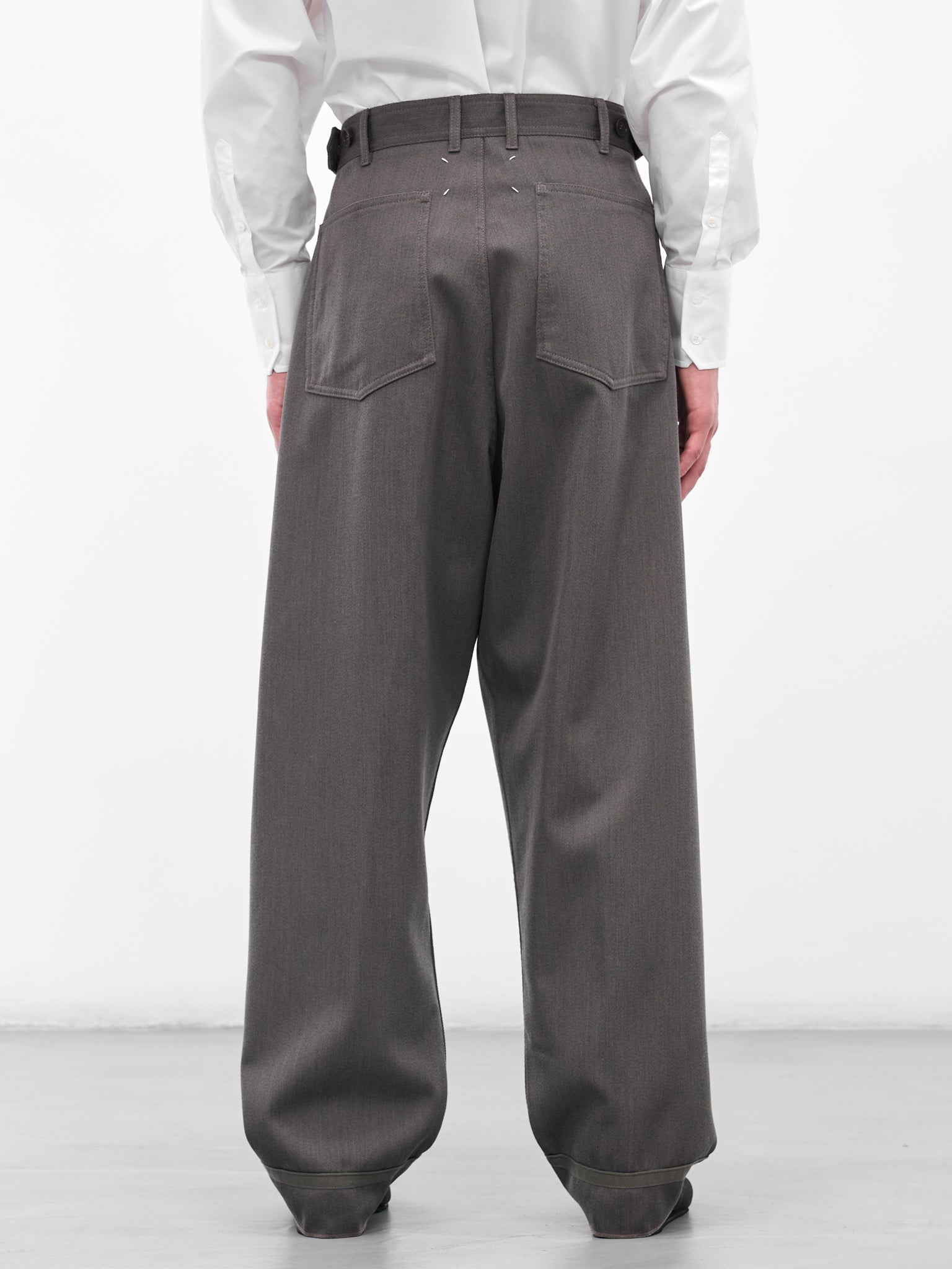 MAISON MARGIELA Wool Tailored Jeans | H.Lorenzo - back