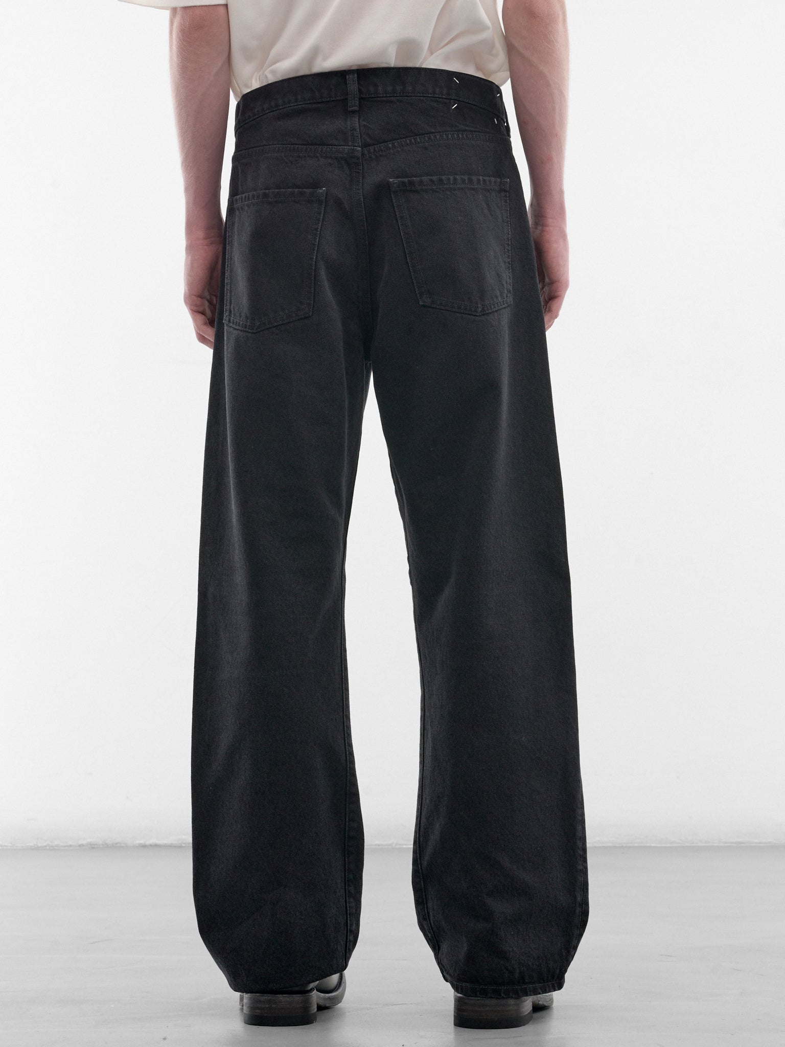 Black Paneled Denim Jeans (S50LA0246-M30049-961-DENIM)