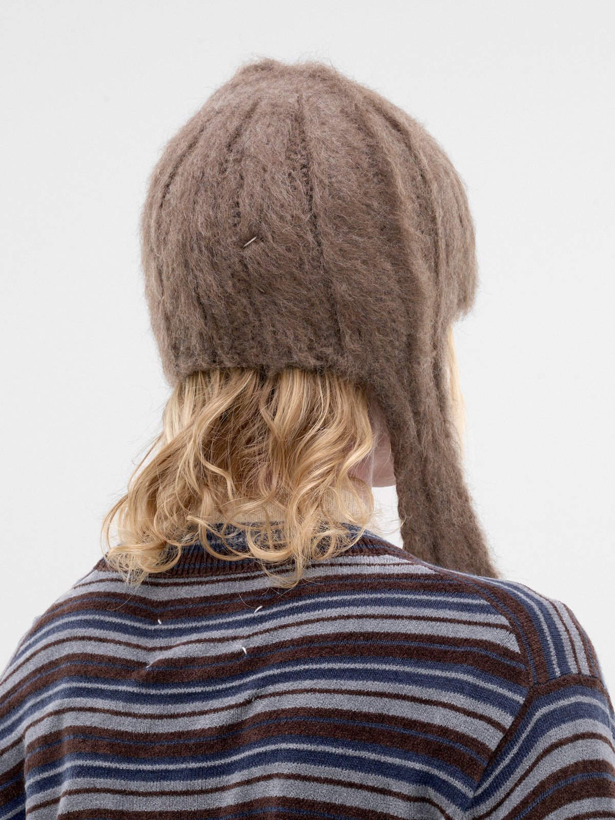 Brown Alpaca Wool Beanie (S50TB0023-M13314-122M-BROWN)