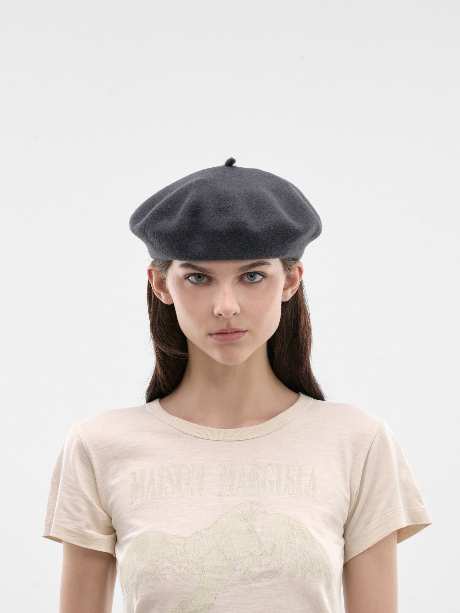 Black Wool Beret (S50TC0081-S60384-860-BLACK)
