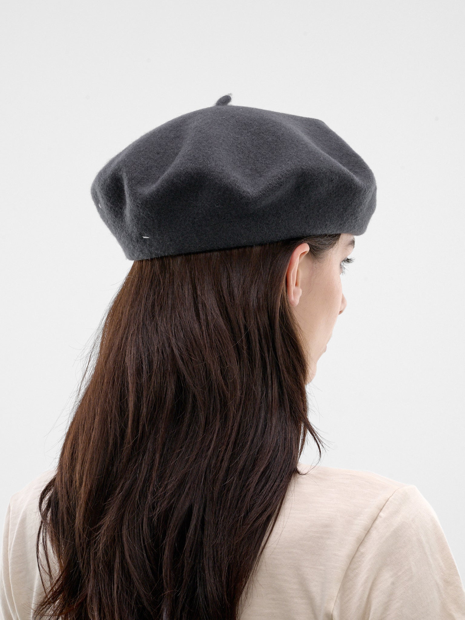 Black Wool Beret (S50TC0081-S60384-860-BLACK)