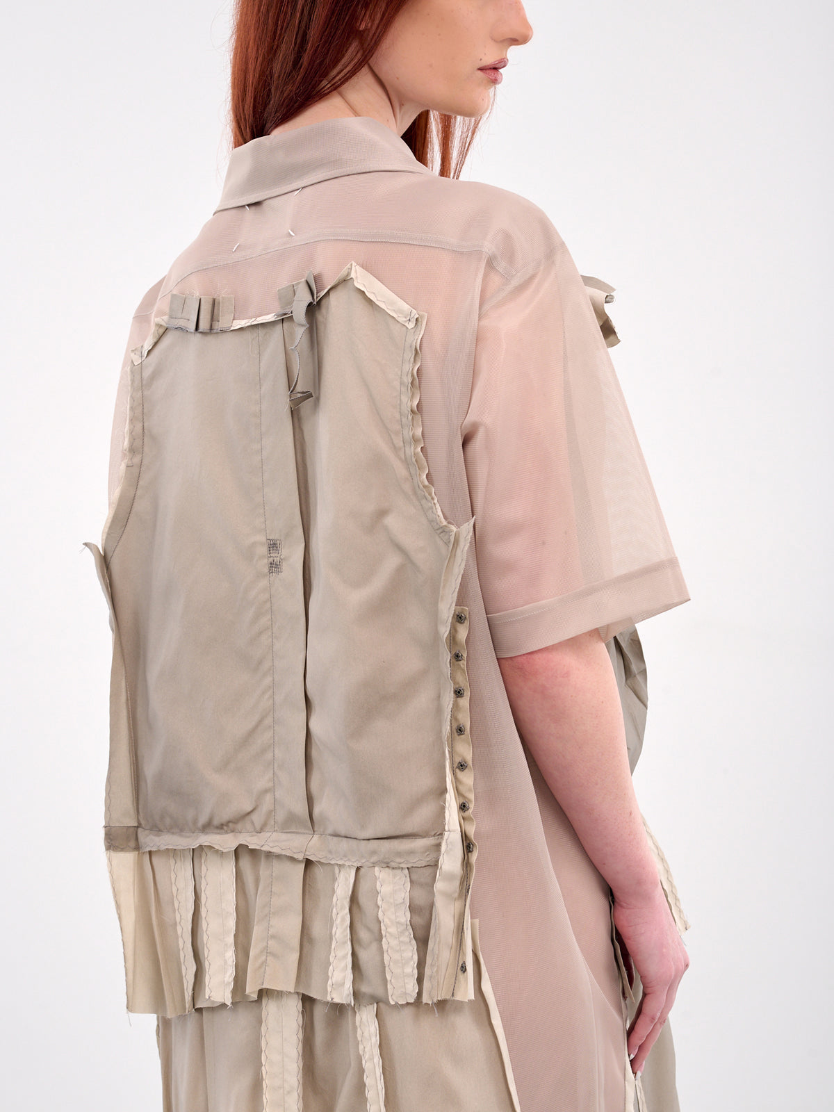 Deconstructed Midi Dress (S51DD0033-MTJ020-BEIGE)