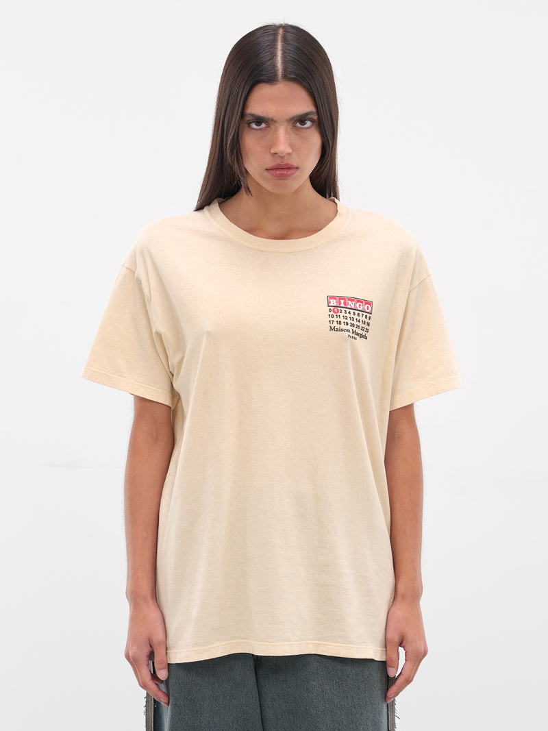 Beige Bingo Graphic Tee (S51GC0537-S24575-108-BEIGE)