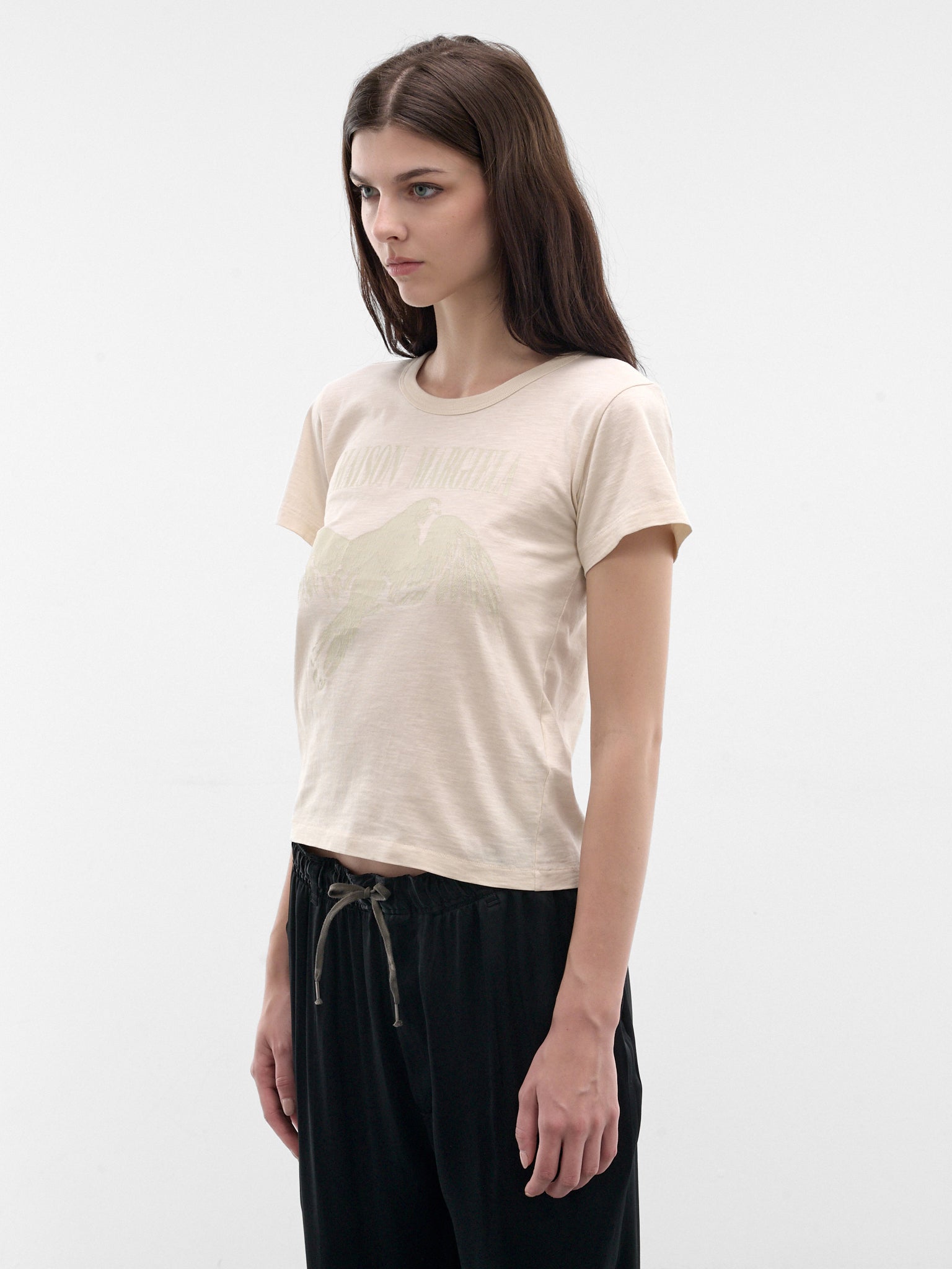 Cream Bird Graphic Tee (S51GC0554-M20162-102-OFF-WHITE)