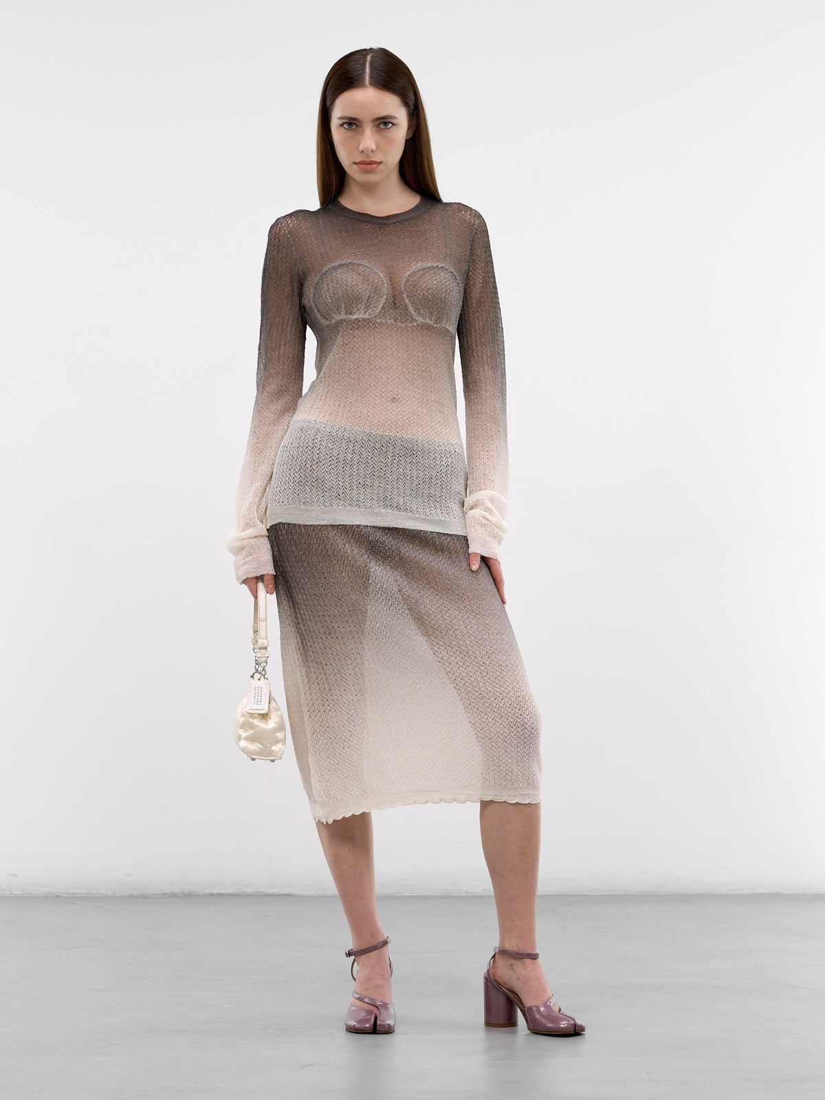 Glam Slam Embroidery Clutch Bag (SB2WD0093-P8573-T2354-WHITE)