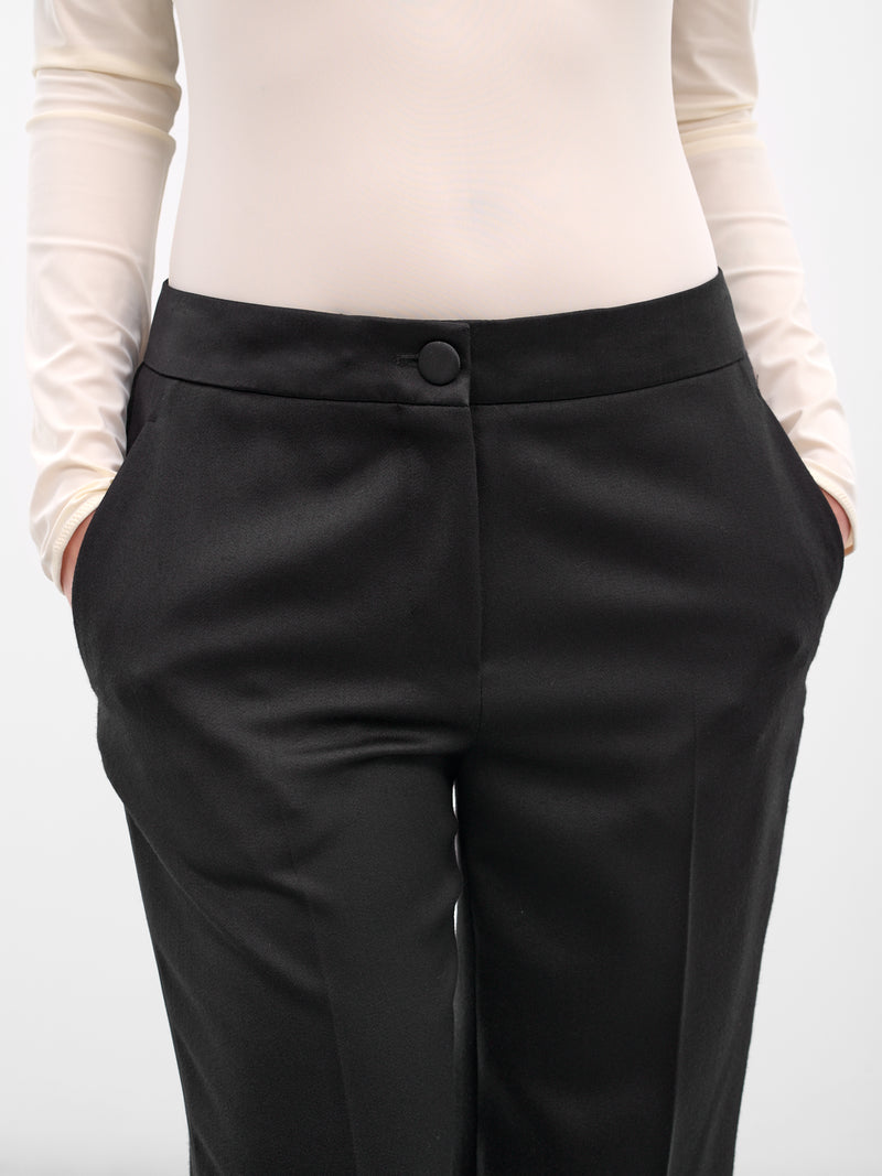 Satin Trousers (S51KA0569-S44579-BLACK)