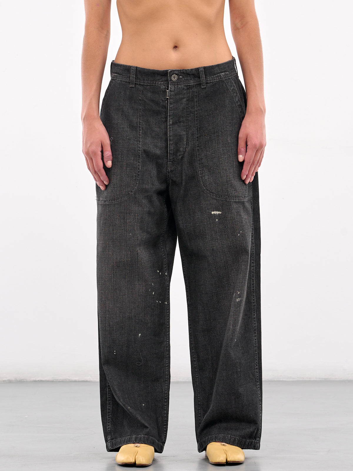 Wide Leg Jeans (S51KA0592-M30025-BLACK)