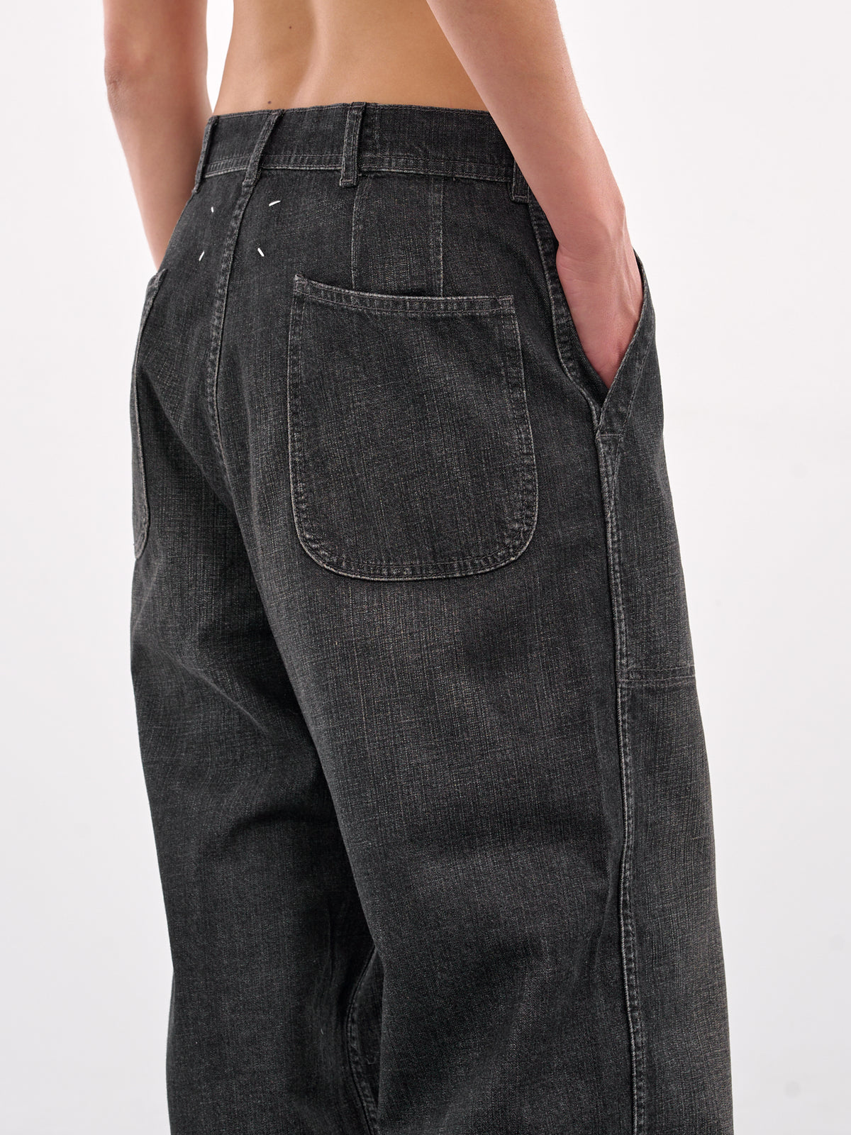 Wide Leg Jeans (S51KA0592-M30025-BLACK)