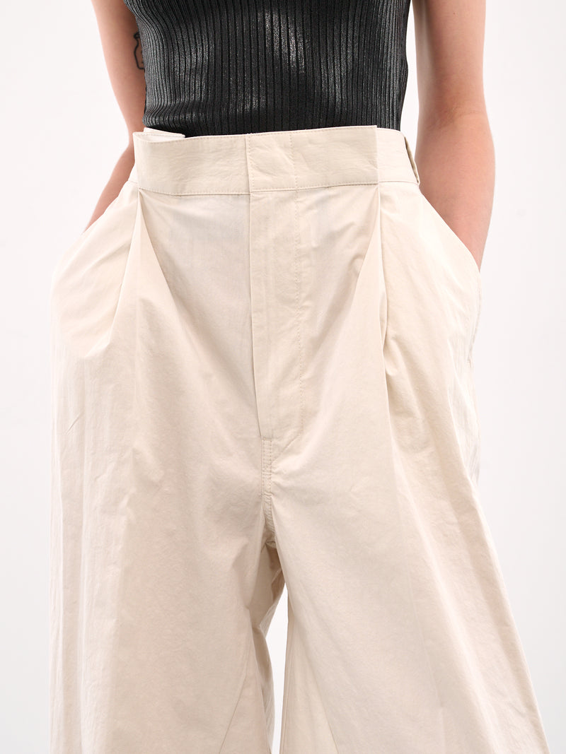 Pleated Trousers (S51KA0601-M35289-OFF-WHITE)