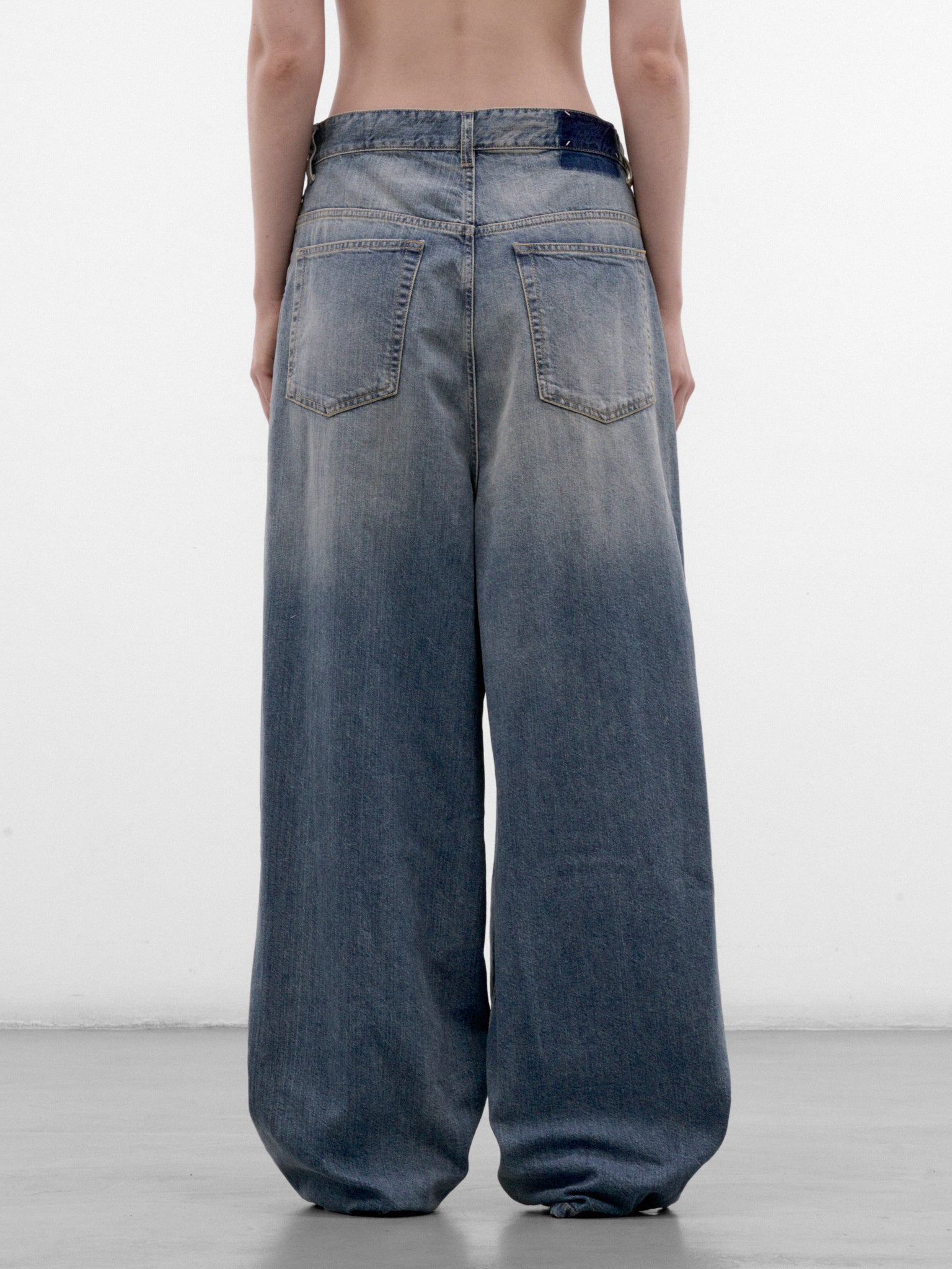 Blue Archive Wrap Denim Jeans (S51LA0188-M30034-OLD-BLUE)
