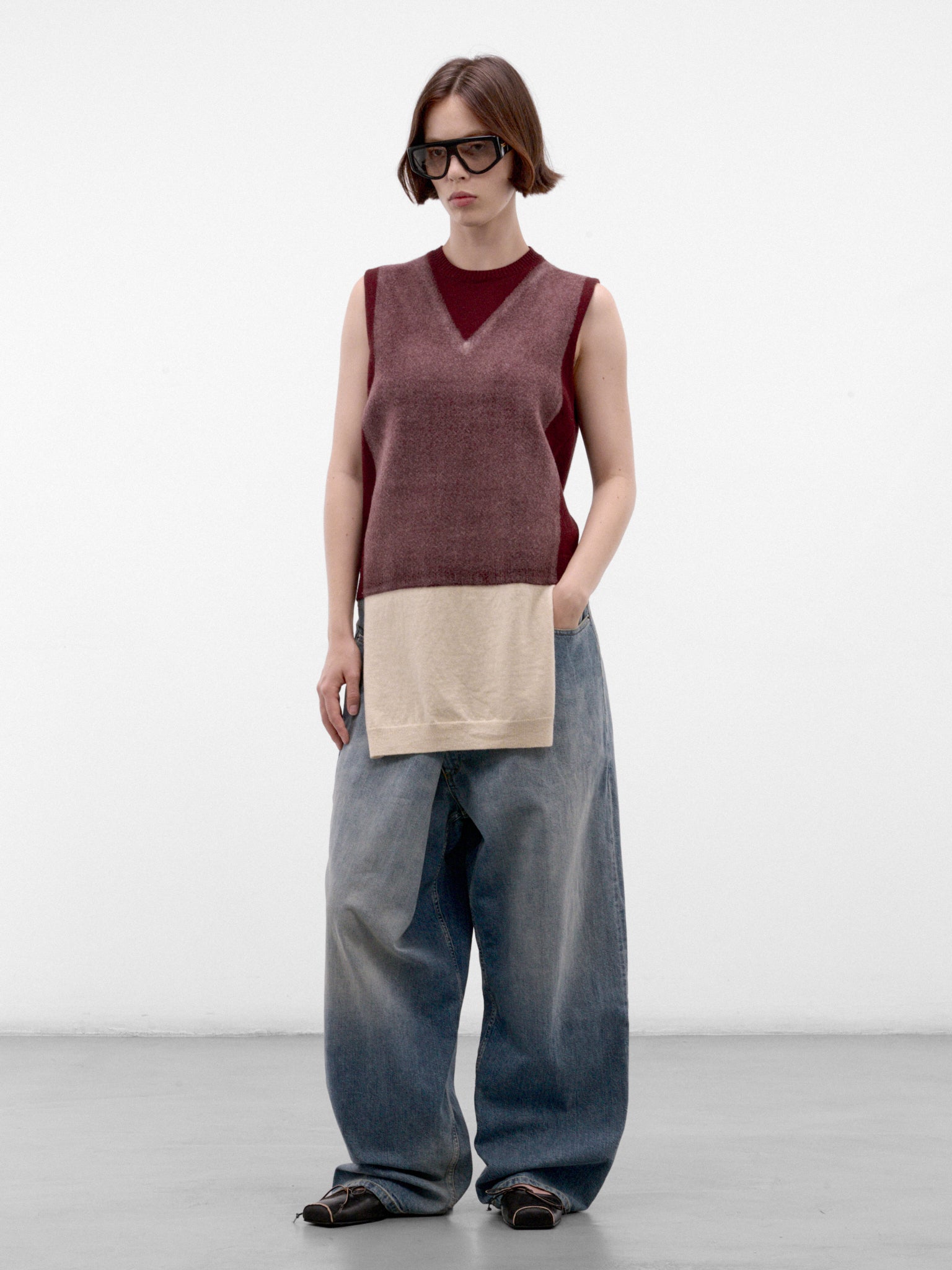 Blue Archive Wrap Denim Jeans (S51LA0188-M30034-OLD-BLUE)