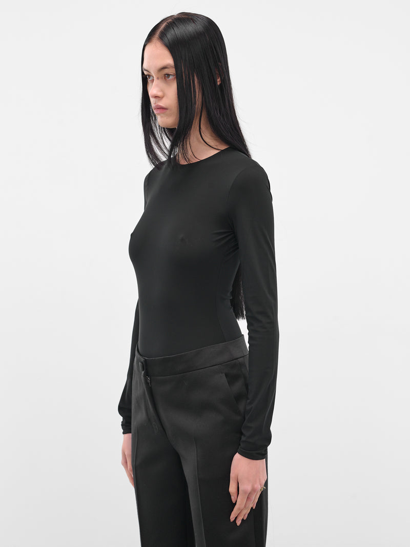 Black Long Sleeve Technical Bodysuit (S51NA0056-S20518-900-BLACK)
