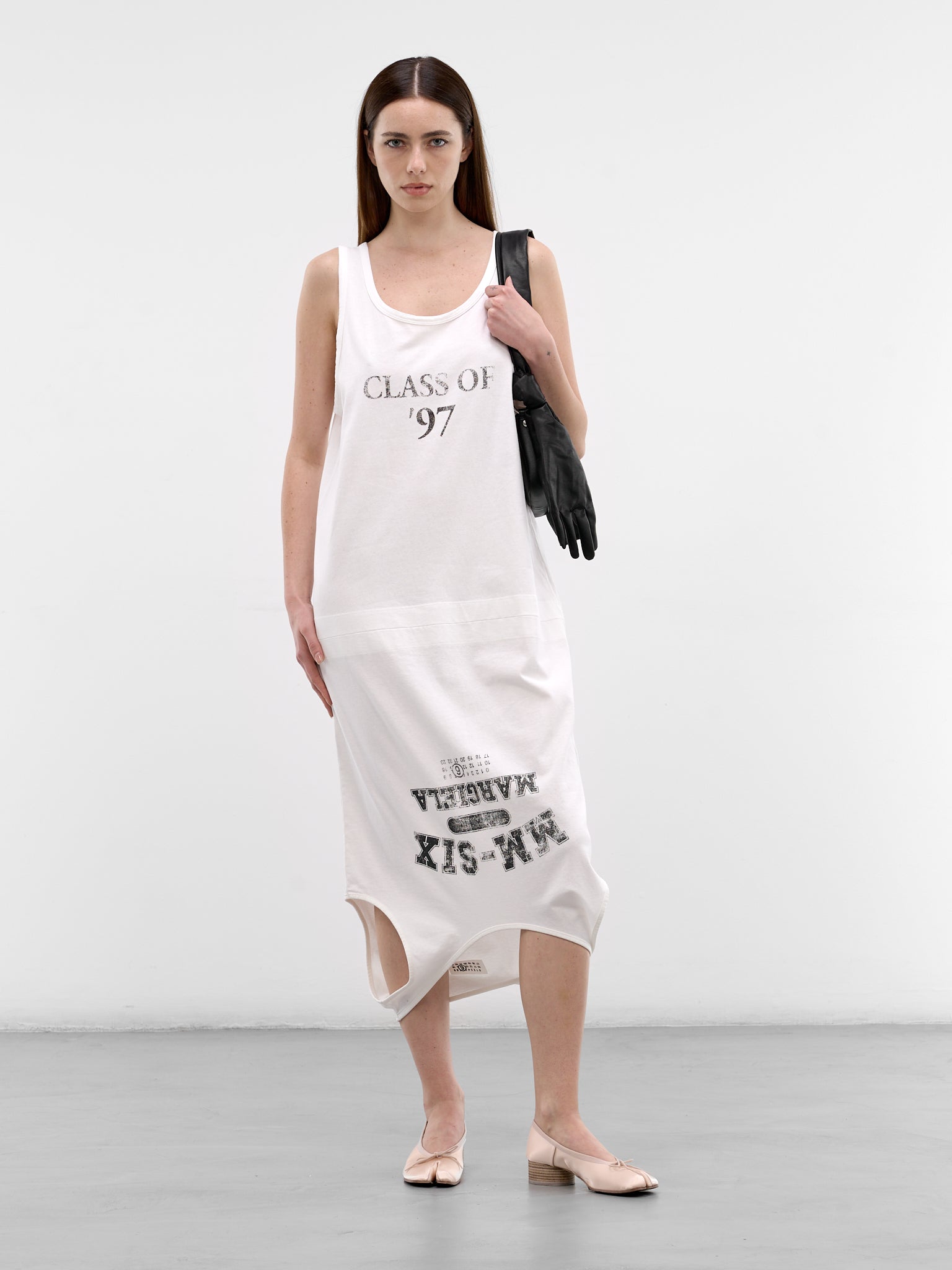 Deconstructed Tank Top Midi Dress (S52DD0076-M20050-OFF-WHITE)