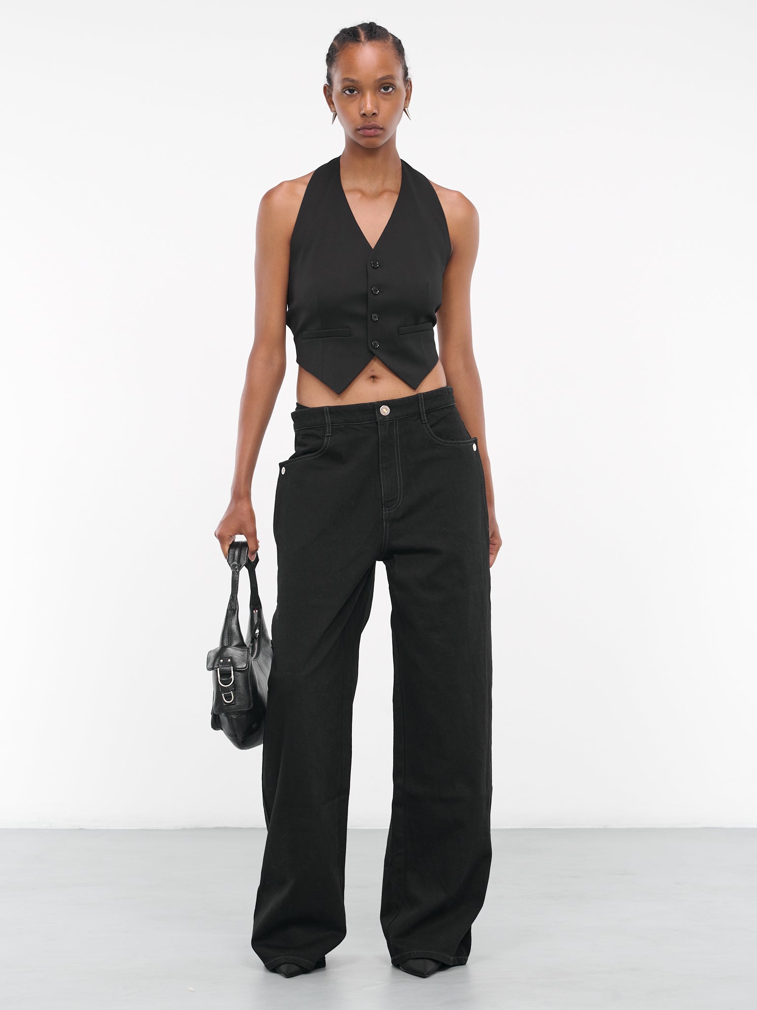 Tuxedo Gilet (S52FB0083-S47848-900-BLACK)