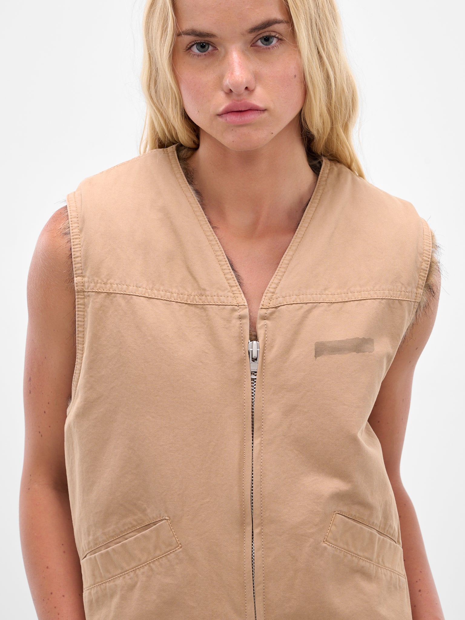 MM6 MAISON MARGIELA Faux Fur Lined Vest | H.Lorenzo - detail 1