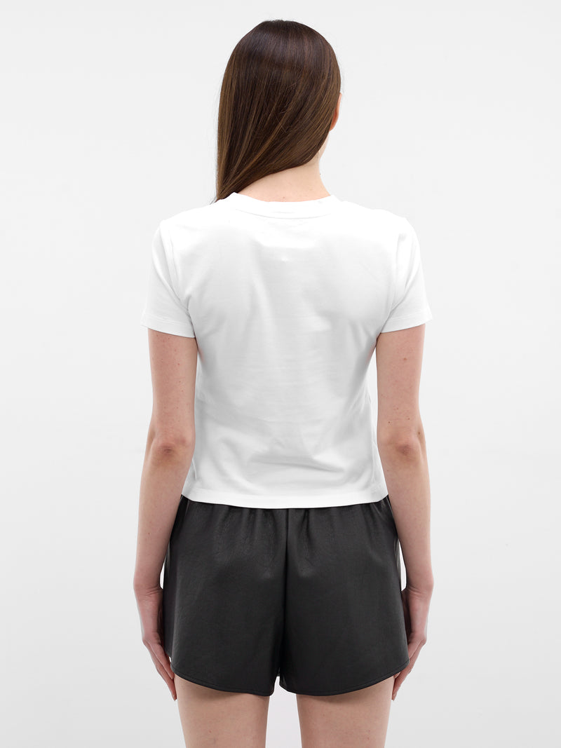 White Cotton Graphic Print Tee (S52GC0360-M20185-100-WHITE)