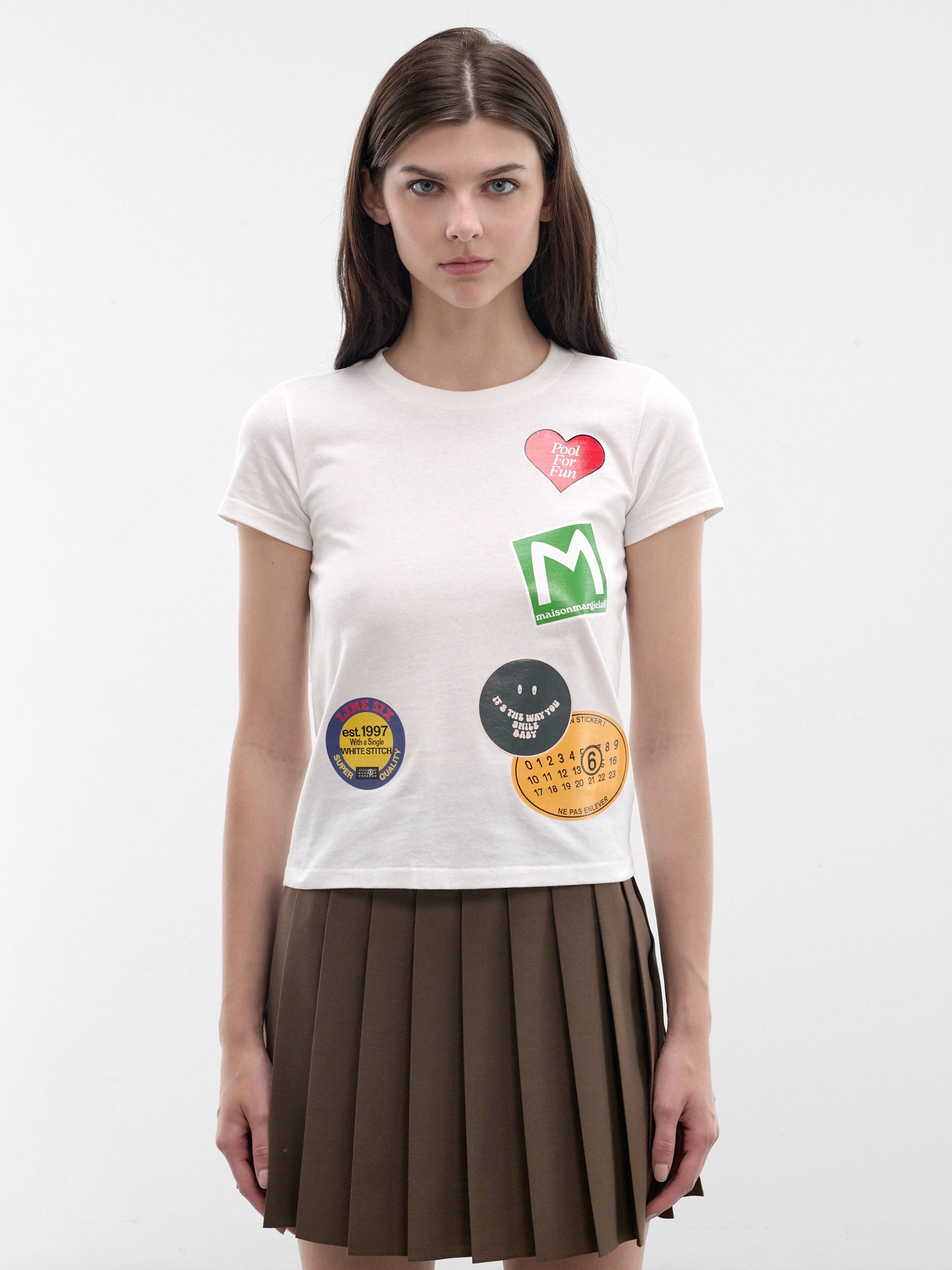 White Jersey Graphic Logo Tee (S52GC0373-M20050-101-OFF-WHITE)