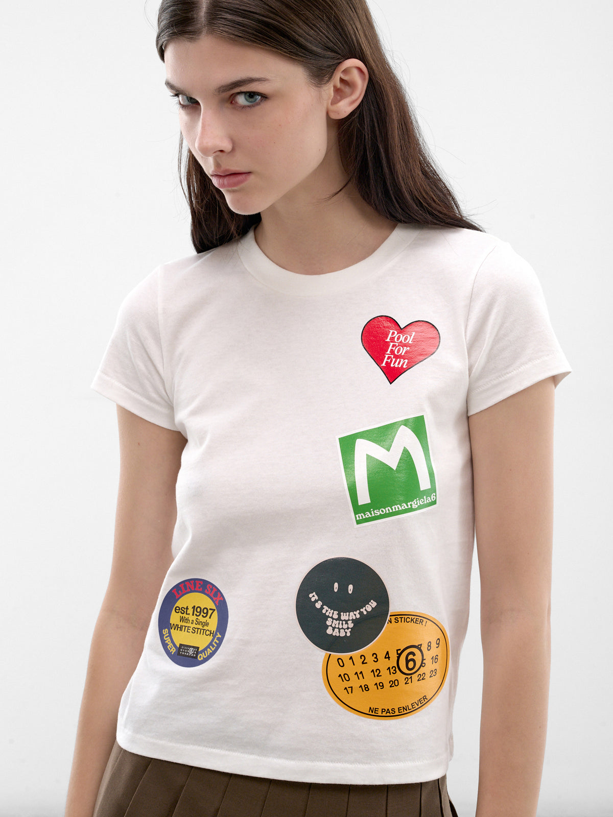 White Jersey Graphic Logo Tee (S52GC0373-M20050-101-OFF-WHITE)