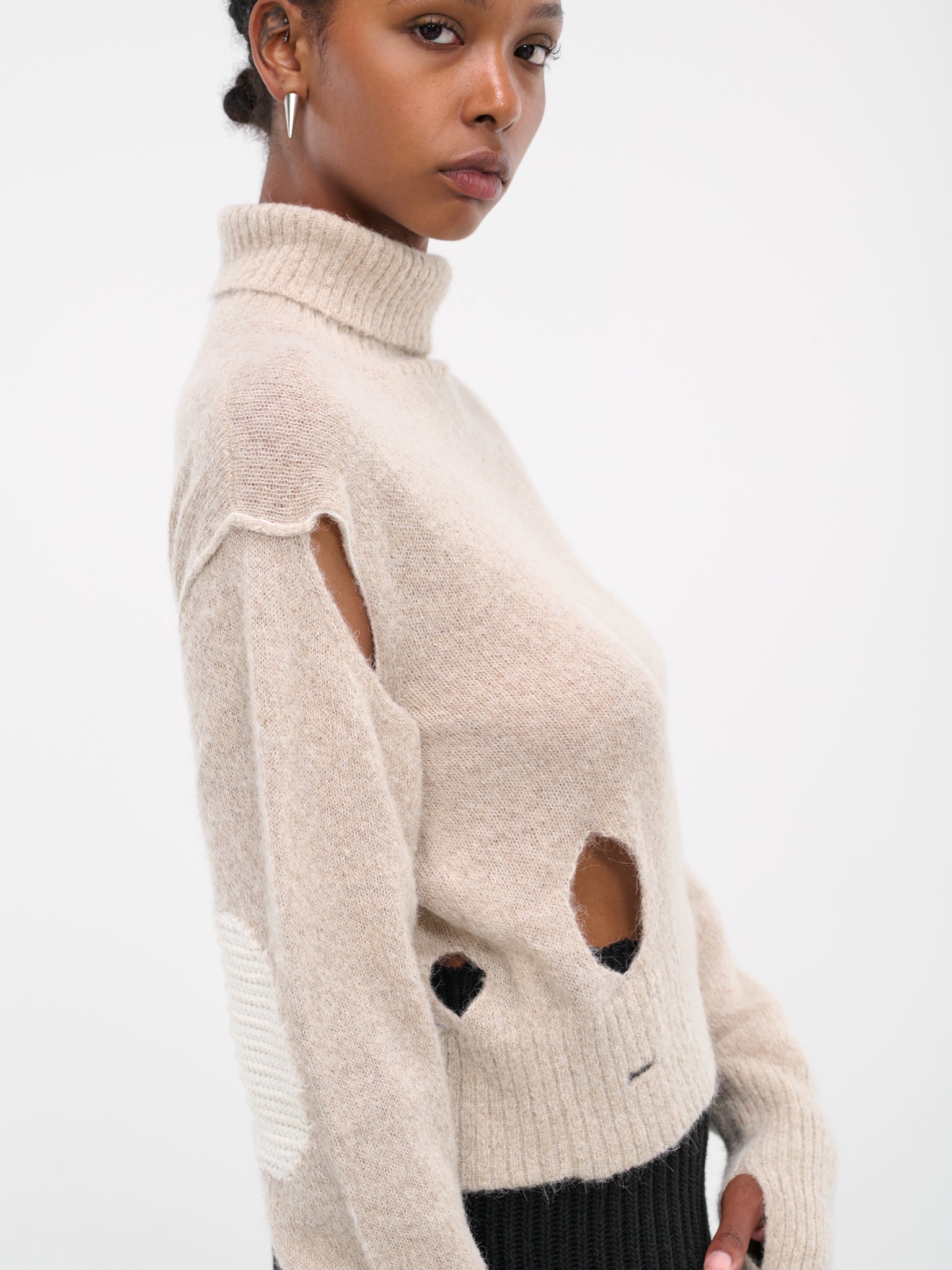 Distressed Jumper (S52HA0274-S18289-961-OFF-WHITE)
