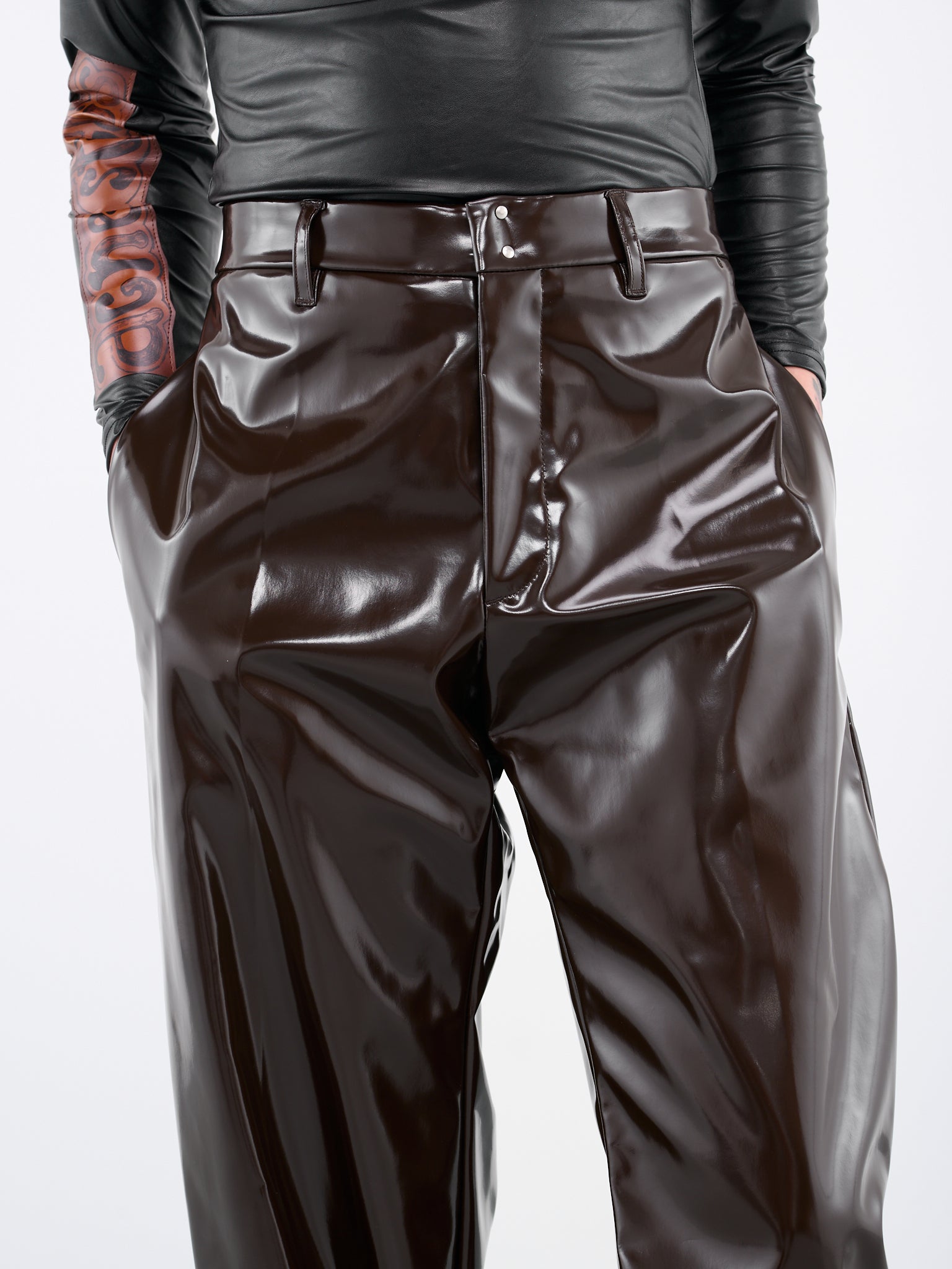 MM6 MAISON MARGIELA Vinyl Trousers | H.Lorenzo - detail 1