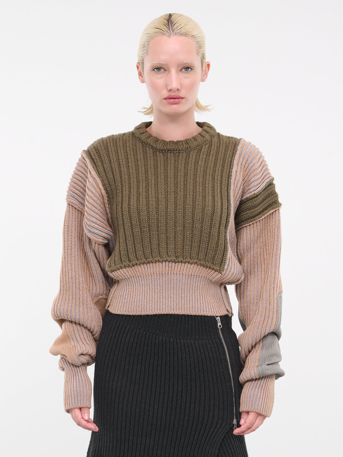 Paneled Knit Sweater (S52HL0001-S18053-004F-MULTI)