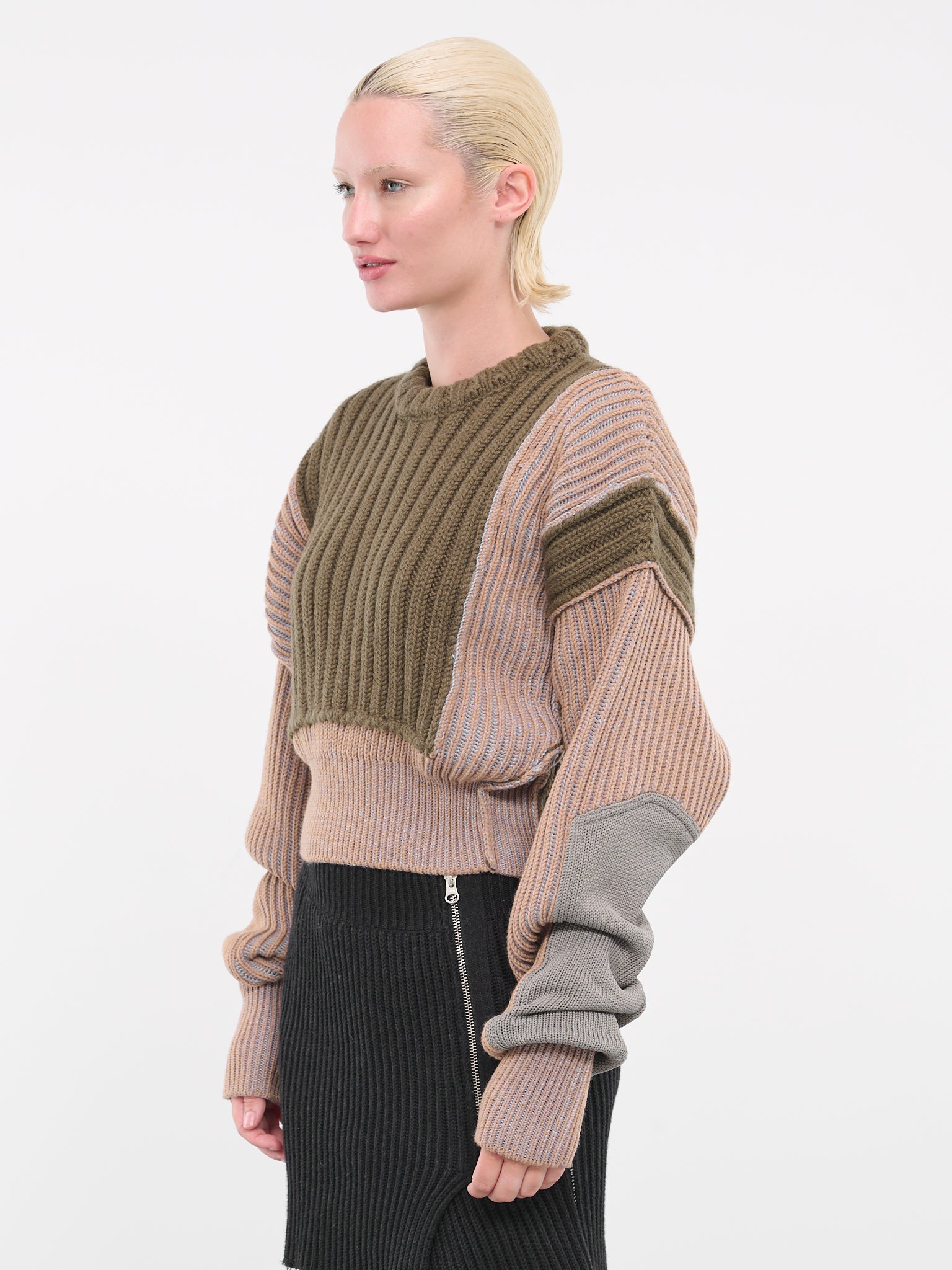 Paneled Knit Sweater (S52HL0001-S18053-004F-MULTI)