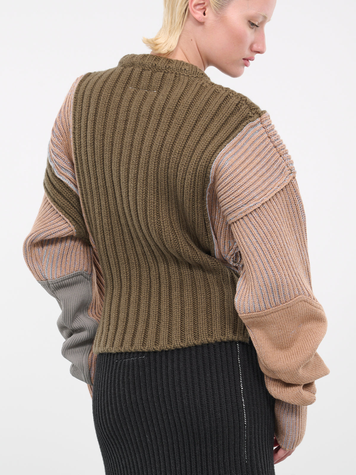 Paneled Knit Sweater (S52HL0001-S18053-004F-MULTI)