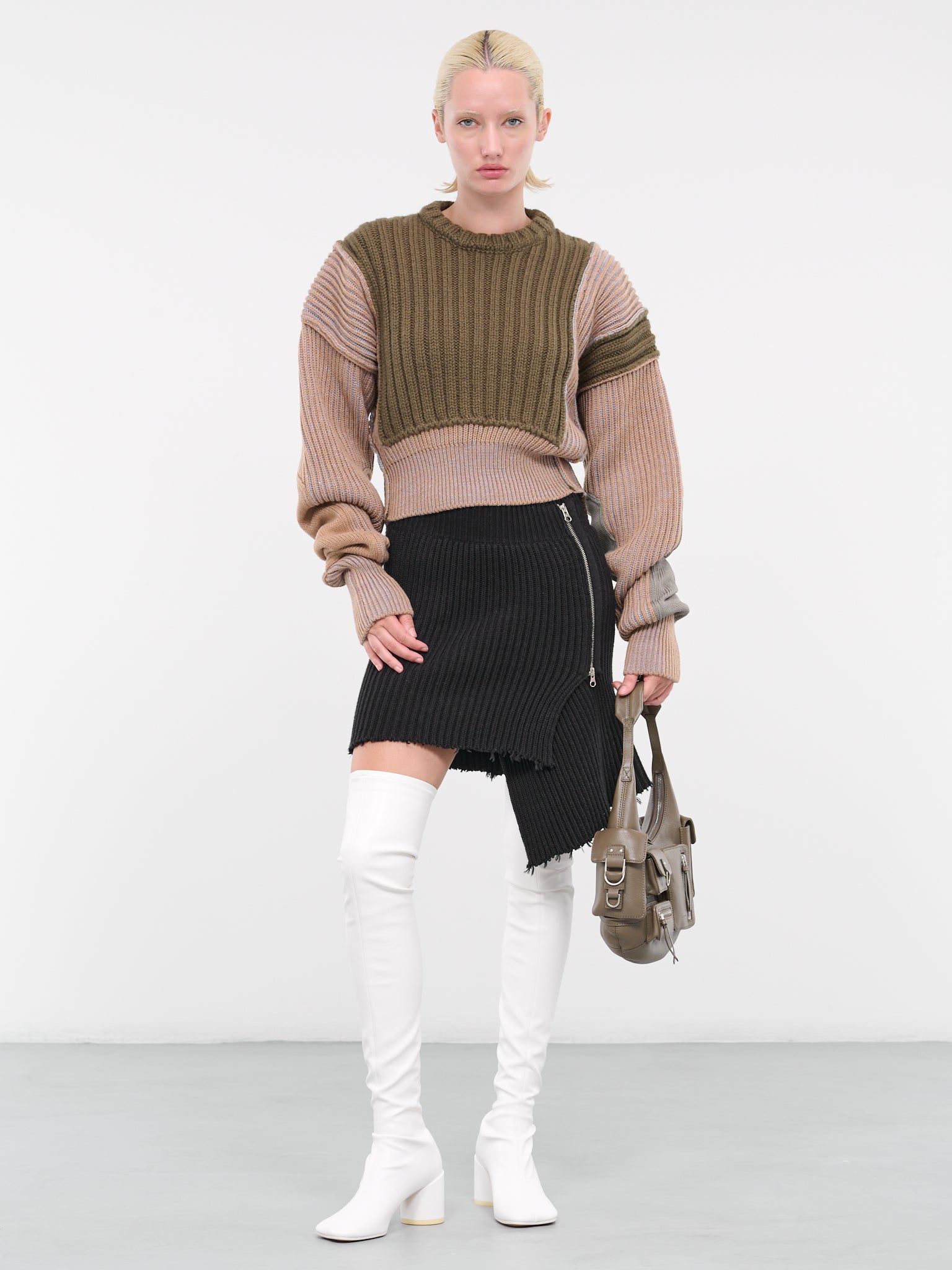 Paneled Knit Sweater (S52HL0001-S18053-004F-MULTI)