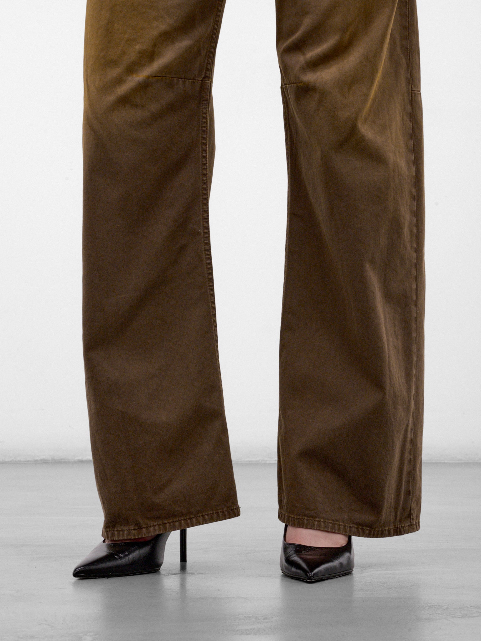 Brown High Waist Wide Trousers (S52LA0269-M35435-137-BROWN)