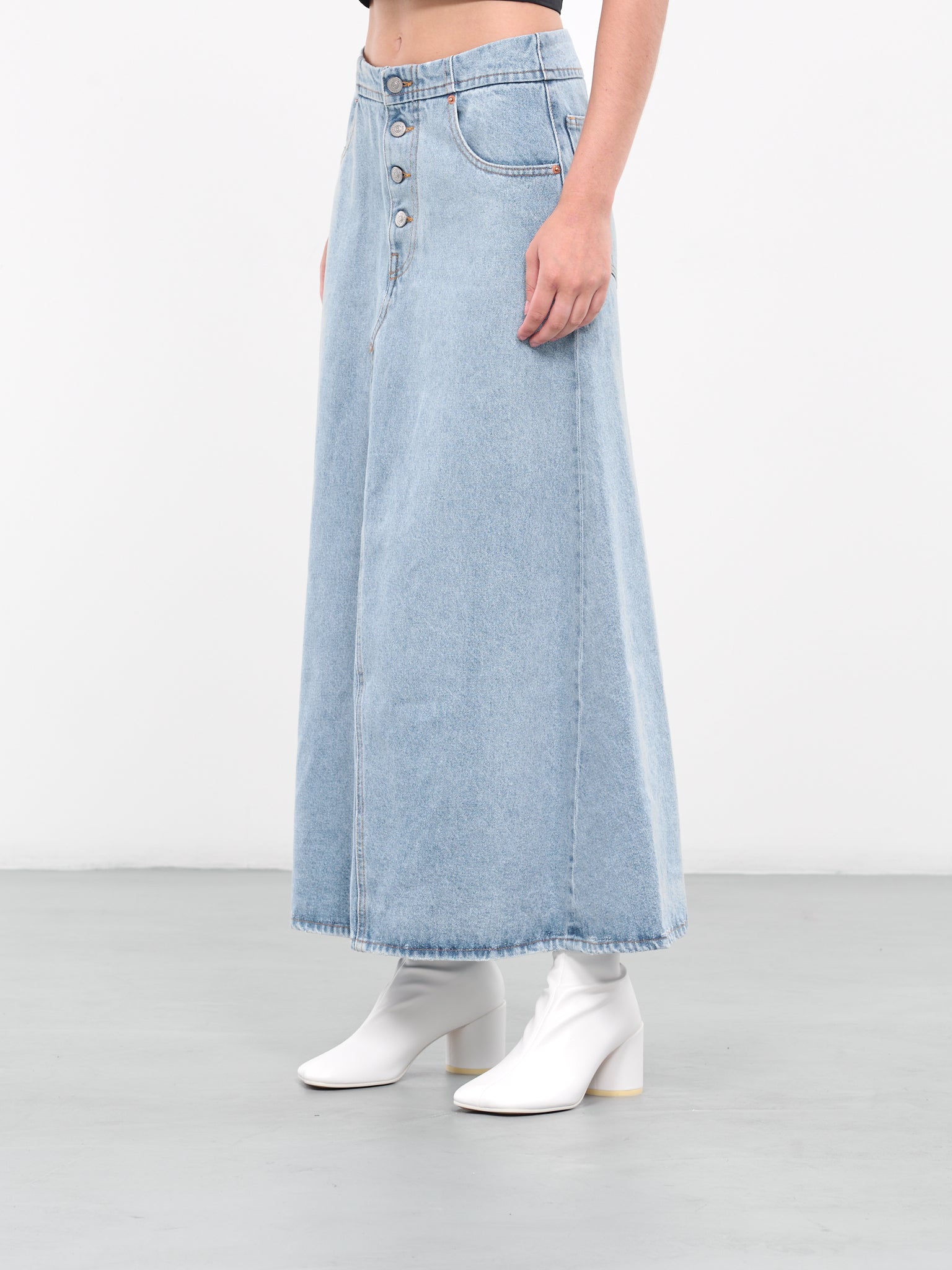 Asymmetric Seam Skirt (S52MI0002-S30589-975-BLUE)